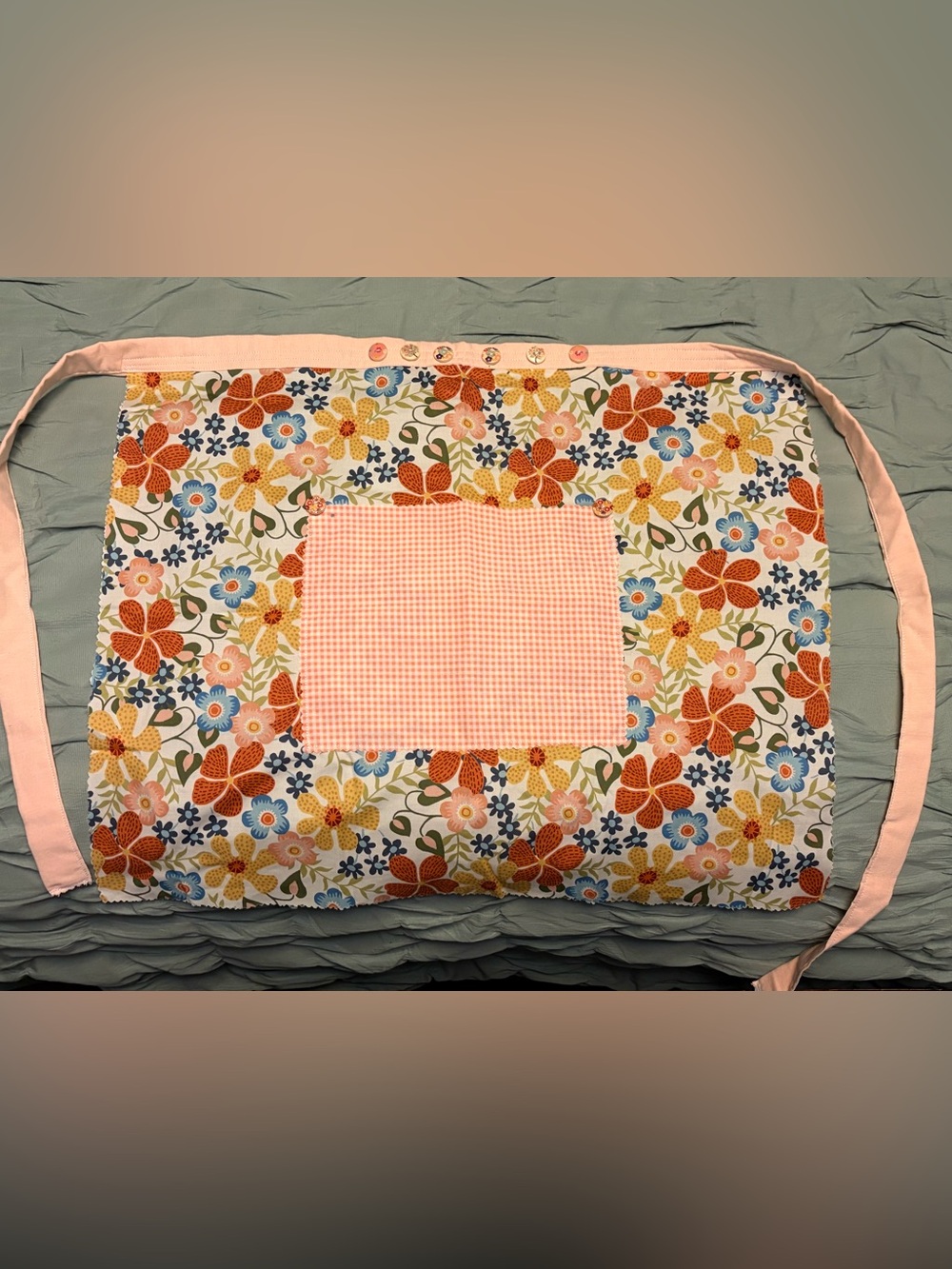 Floral apron-please read description